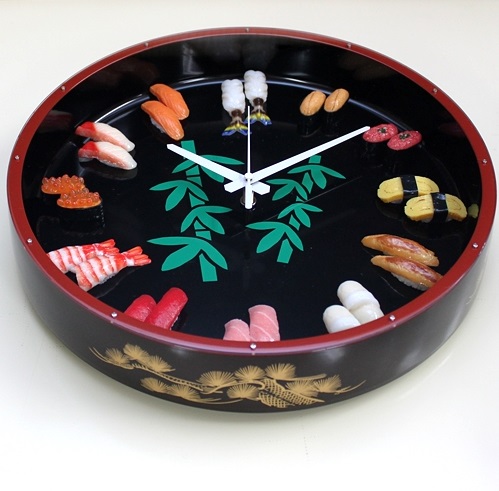 壁掛け時計レビュー「日本のお土産に最適!?とってもシュールなお寿司の